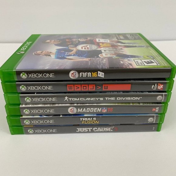 FIFA 16 Evolve The Division Madden 15 Trials Fusion Just Cause 3 - Xbox One Lot - Picture 8 of 8
